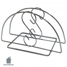 Салфетница из стали с хромовым покрытием  Арт.HS-02