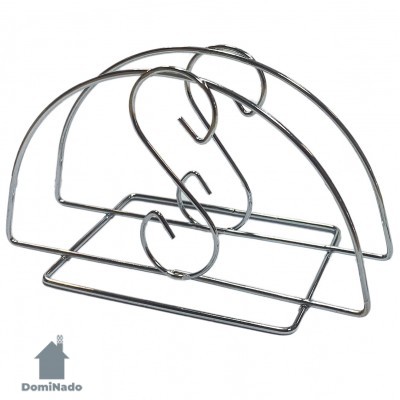 Салфетница из стали с хромовым покрытием  Арт.HS-02