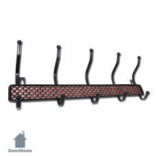 Вешалка на 5 крючков из стали с хромированным покрытием  Арт.В-5