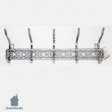 Вешалка на 5 крючков из стали с хромовым покрытием  Арт.H-5