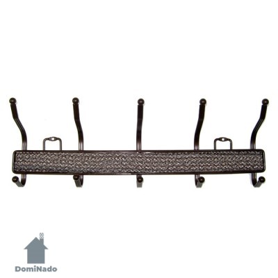 Вешалка на 5 крючков из стали с хромовым покрытием  Арт.BX-5