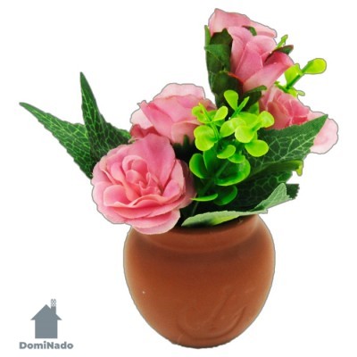 Цветы искусственные в горшке из полимерных материалов Арт.L-1622