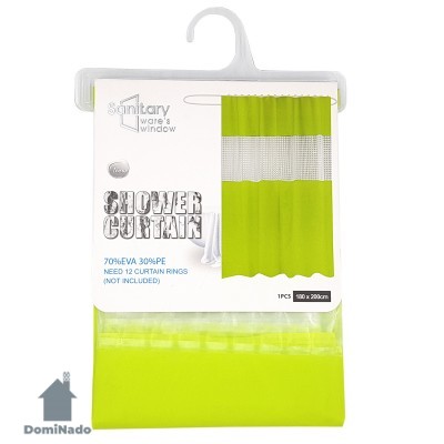 Штора д/ванной комнаты из этиленвинилацетата  180*200 см. Арт.VN-Z