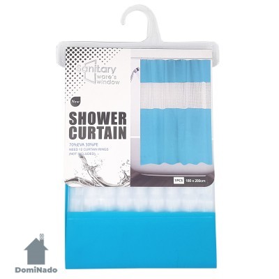 Штора для ванной комнаты 180*200 см. из ЭВА  Арт.VN-B