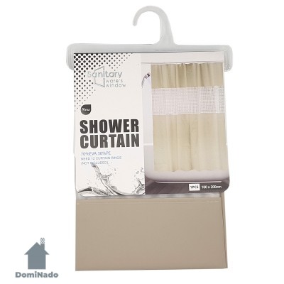 Штора для ванной комнаты  180*200 см. из ЭВА  Арт.VN-G