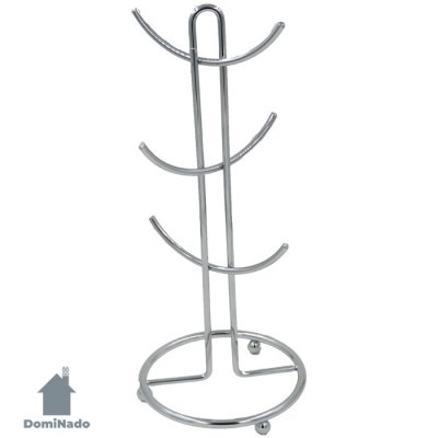 Подставка для кружек из стальной проволоки с хромовым покрытием  Арт.C4116-6