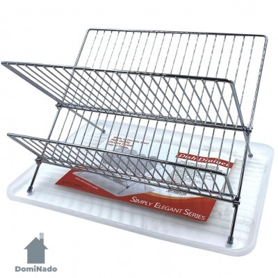 Подставка для столовой посуды и столовых приборов из стальной проволоки с хромовым покрытием  Арт.C1042