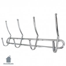 Вешалка на 4 крючка из стальной проволоки с хромовым покрытием  Арт.C6002-4