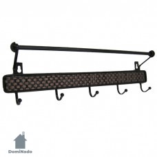 Вешалка на 5 крючков из стали  Арт.MU2-12