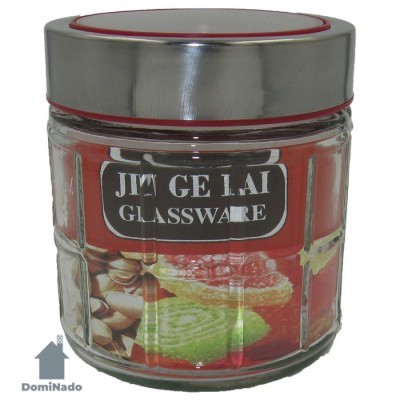 Емкость для хранения сыпучих продуктов из стекла  Арт.1089-4