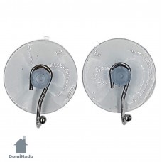 Набор крючков на присоске 2 шт.из стали с хромовым покрытием Арт.W2529-2