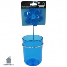 Стакан для зубных щеток на присоске из стали с хромовым покрытием Арт.W2506-3