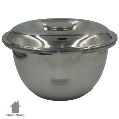 Миска с крышкой из коррозионно-стойкой стали  Арт.436-8-26