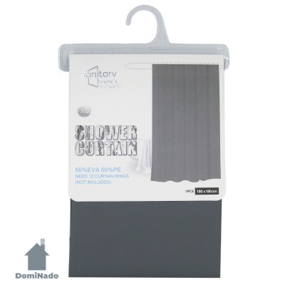 Штора для ванной комнаты 180 х 200 см  из ЭВА  Арт.JS160003