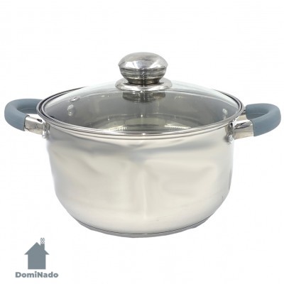 Кастрюля 3,6 л. из кор.стойкой стали   Арт.VS-9018-3