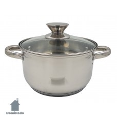 Кастрюля 2,6 л. из кор.стойкой стали   Арт.LB-1106-1
