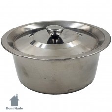 Миска с крышкой из коррозионно-стойкой стали  Арт.A10