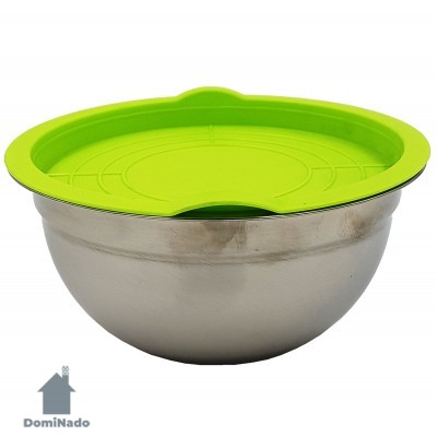 Миска с крышкой из коррозионно-стойкой стали  Арт.A47