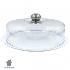 Тортовница с крышкой из фарфора  Арт.M8-13