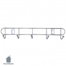 Вешалка на 5 крючков из стали с хромовым покрытием  Арт.W1232-5