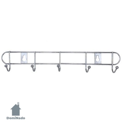 Вешалка на 5 крючков из стали с хромовым покрытием  Арт.W1232-5