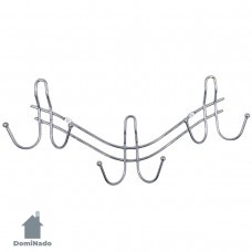 Вешалка на 6 крючков из стали с хромовым покрытием  Арт.W4001