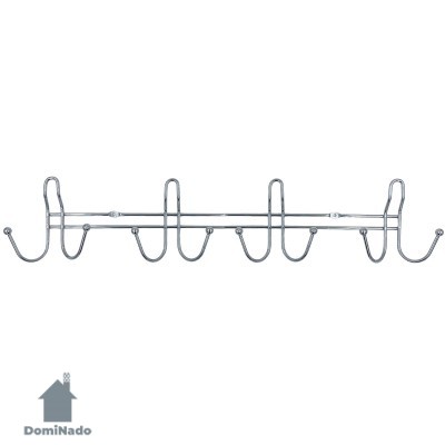 Вешалка на 8 крючков из стали с хромовым покрытием  Арт.W4002B