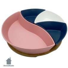 Менажница из фарфора на подставке Арт.ST2040