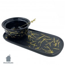 Набор для десерта (чашка ложка блюдце) из фарфора Арт.ST2112