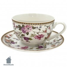 Чашка с блюдцем из фарфора Арт.XGCYGBD250-586