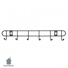 Вешалка на 6 крючков из стали  Арт.030-6