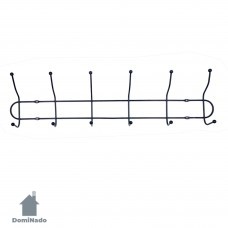 Вешалка на 6 крючков из стали  Арт.485-6B
