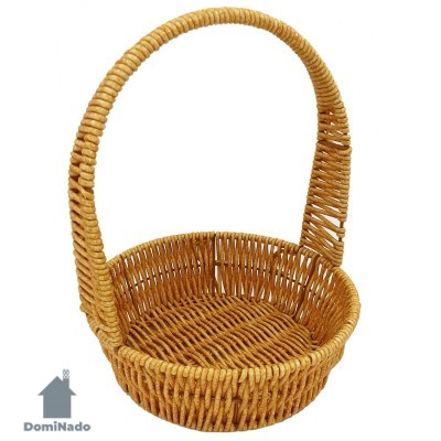 Корзинка из искусственного ротанга (ПВХ)  Арт.ВМ-002-1