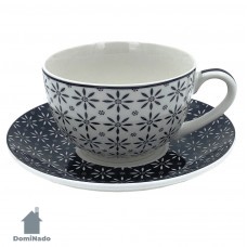 Чашка с блюдцем из фарфора Арт.WB250/6-112