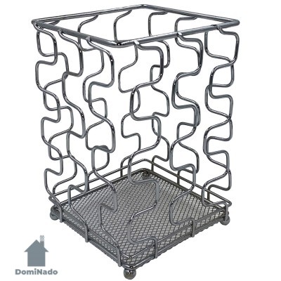 Подставка для столовых приборов из стали хромированной Арт.СВ-006