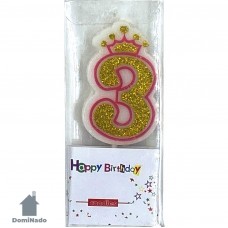 Свеча юбилейная из парафина  Арт.DFLD-137