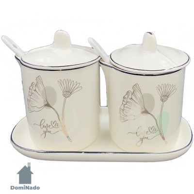 Набор емкостей для специй из фарфора  Арт.FR-547